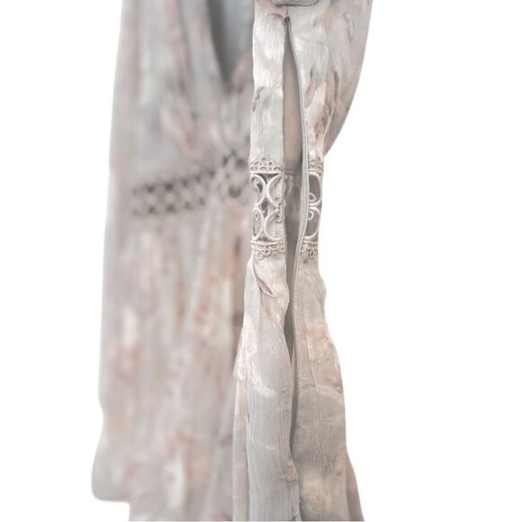 Zimmermann Iris Floral Eyelet Silk Blouse Greyish Floral Size 1 Small - Picture 12 of 14